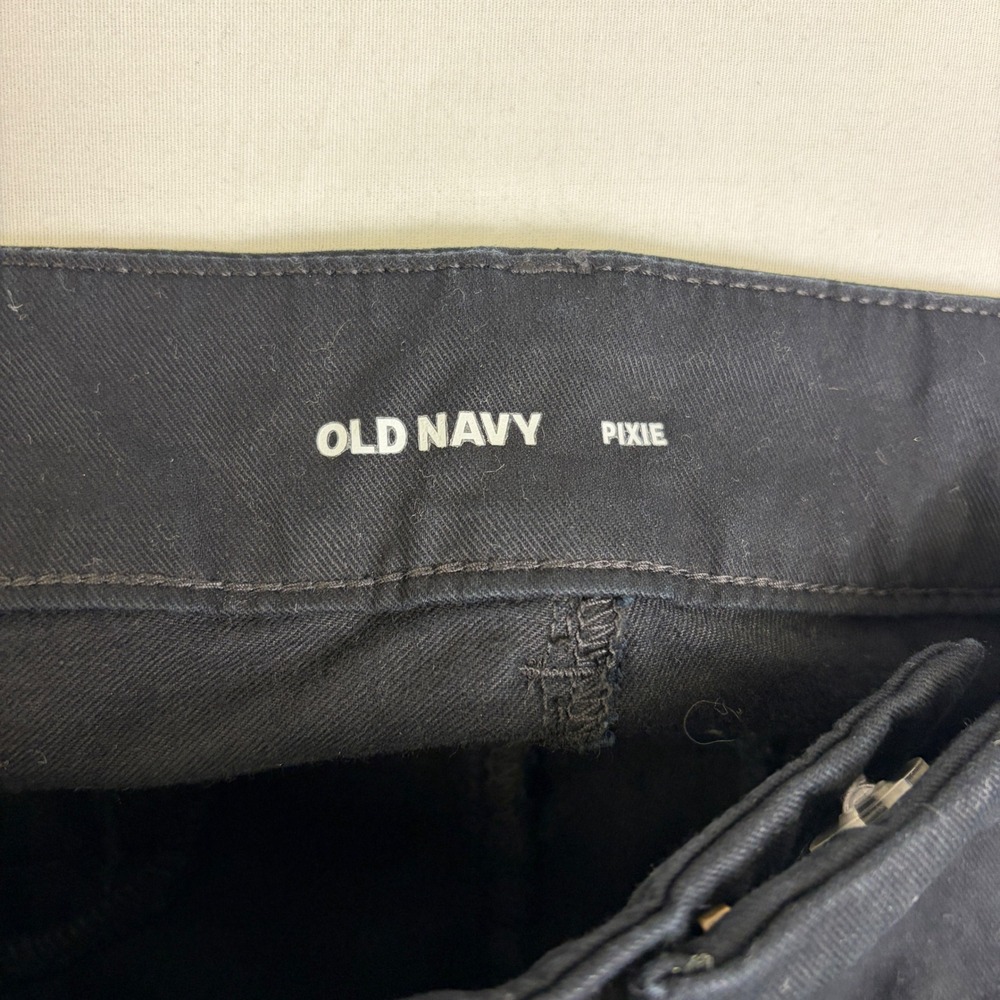 Old Navy Pixie Chino Pants Bundle Gray Black Mid Rise Ankle Slim Fit Size 10 Lot - Picture 15 of 16